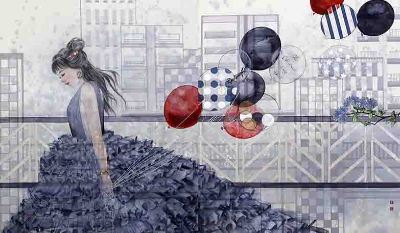 現實和與虛構的邊界-黃靖淳水墨創作個展
